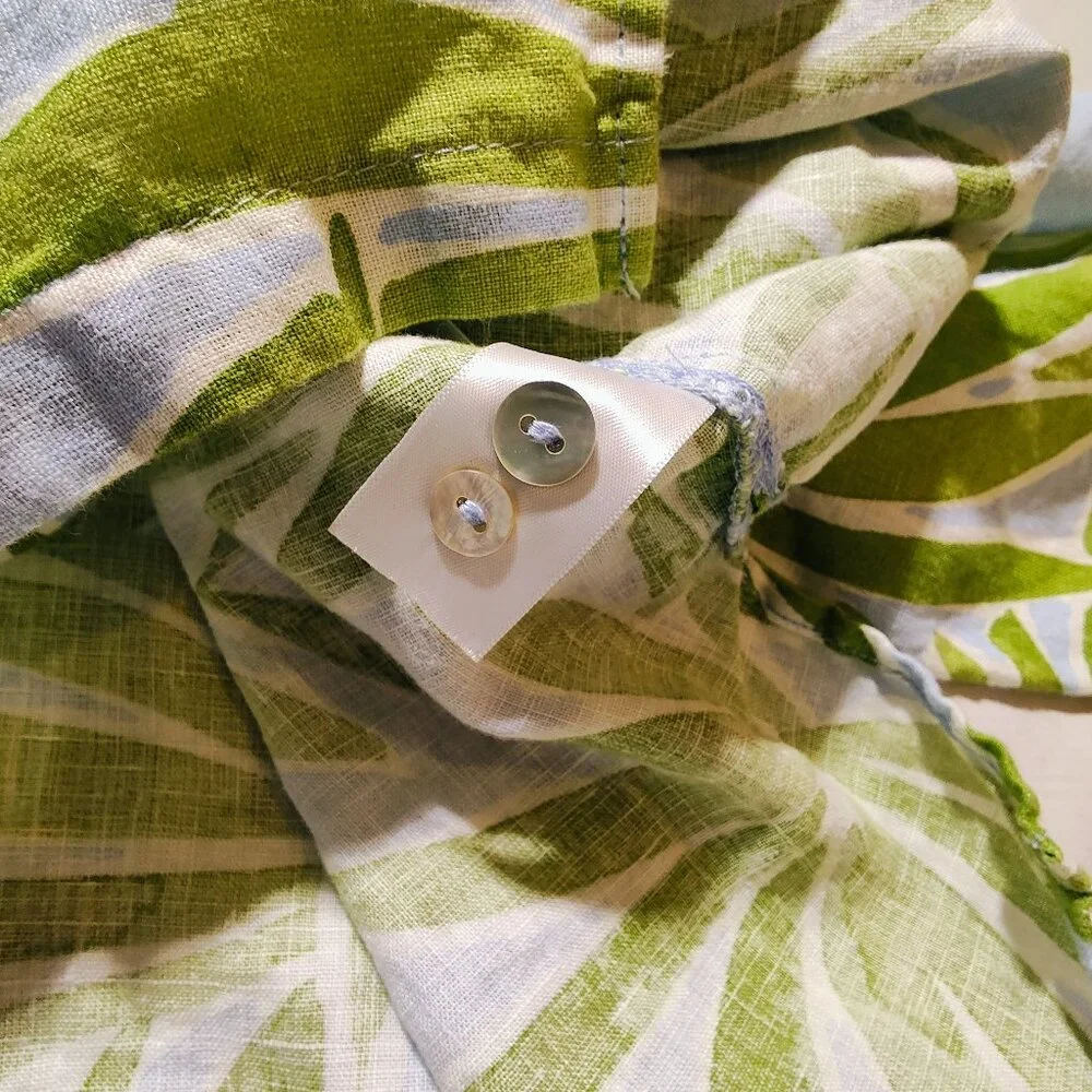 Sigrid Olsen Women's Large Long Sleeve Button-down Blouse - Picture 8 of 9